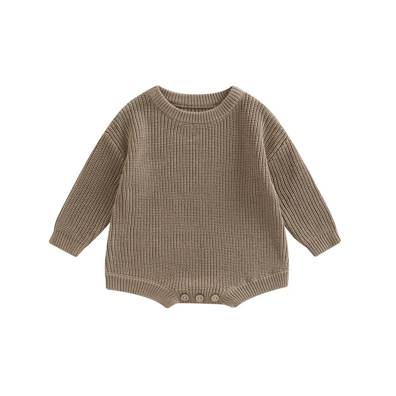 0-2Y Knitting Newborn Baby Girl Boy Spring Autumn Clothes Cute Long Sleeve Sweater Romper Jumpsuit Casual New born Outfits