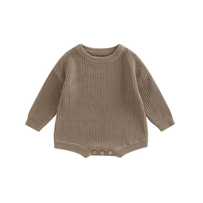 0-2Y Knitting Newborn Baby Girl Boy Spring Autumn Clothes Cute Long Sleeve Sweater Romper Jumpsuit Casual New born Outfits