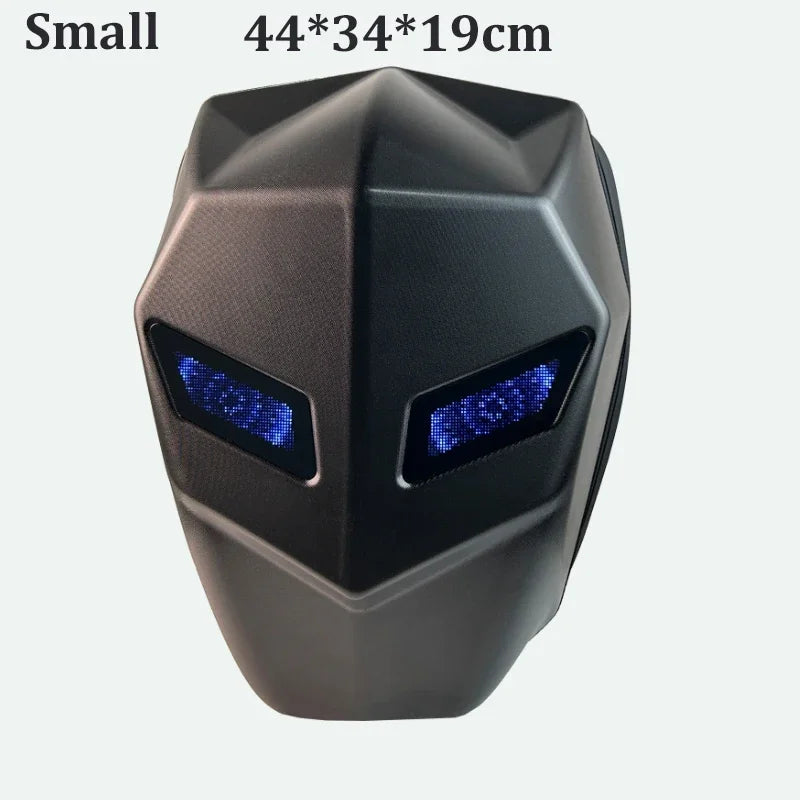 LED Backpack For Man Hard Shell LED Motorcycle Cycling Helmet Backpack for Woman Business Travel Waterproof Laptop Backpack