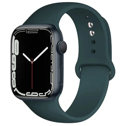 Silicone Band For Apple Watch straps 49mm 40mm 44 mm 45mm 46mm 42mm 41mm 38mm sports bracelet iWatch series 10 9 8 3 SE ultra 2