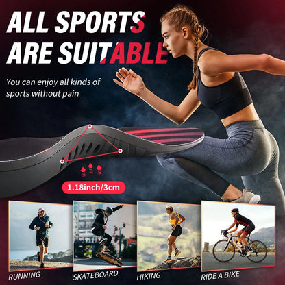 Premium Orthopedic Sport Insoles for Feet PU Gel Shock Absorption Breathable Sole Pad Sport Arch Support Feet Pain Care Insole