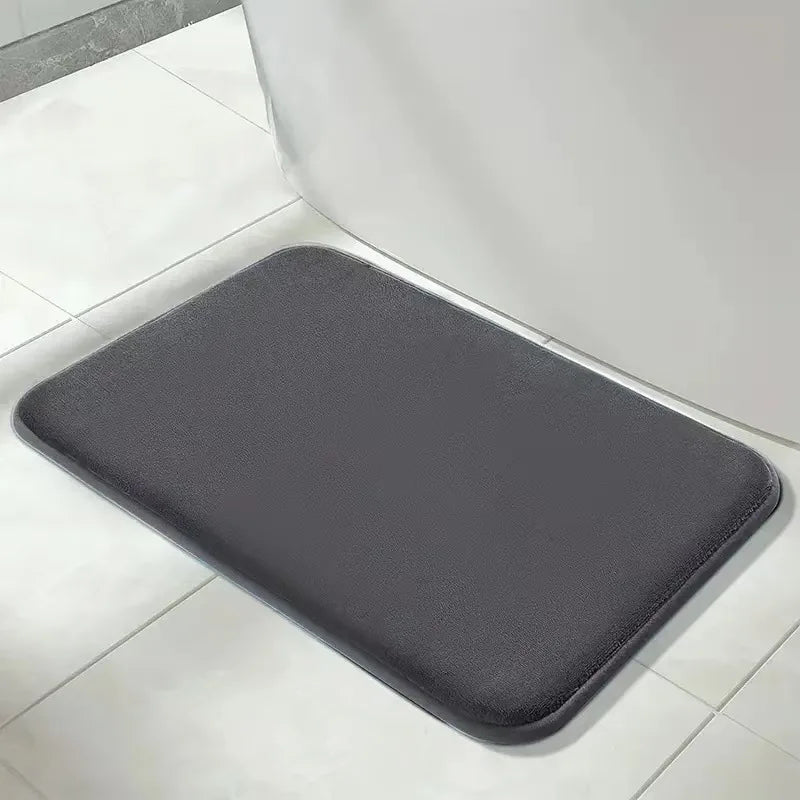 Super Absorbent Coral Velvet Non Slip Bath Floor Door Mat For Bathroom Household Home Decoration