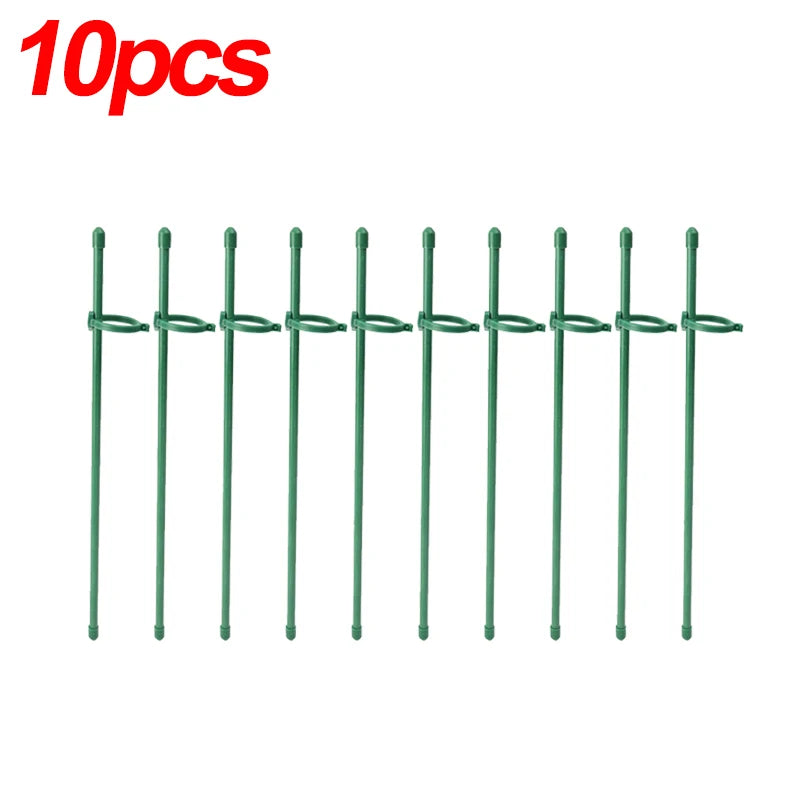 20/5PCS Plant Support Rods Adjustable Plant Stake Orchid Sticks With Clip Flowers Plants Vine Stand Holder Garden Stakes Pole