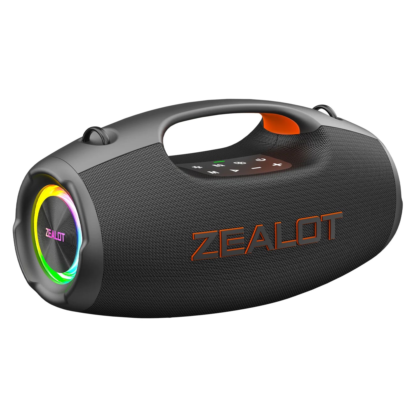 ZEALOT-S86 60W Portable Wireless Speaker with 8000mAh Battery, 360° Surround Sound, RGB Lights, Outdoor Camping Speaker, Waterproof Speaker for the Beach