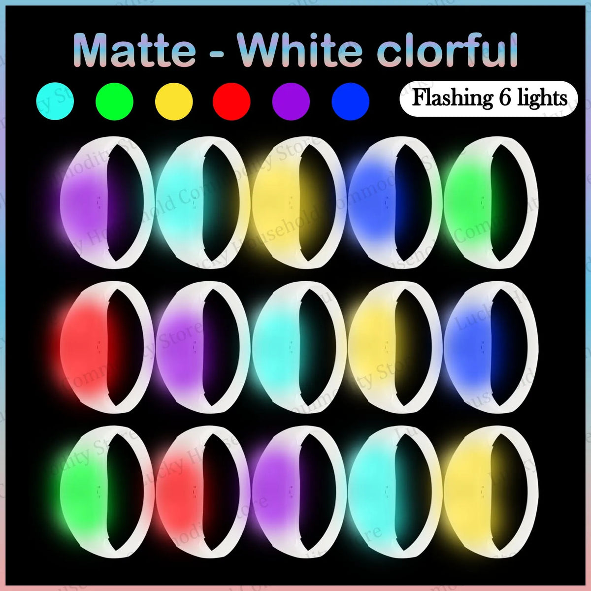 20-100PCS Music&Sound Activated Led Bracelet Light up Bracelets Glow in the Dark Bracelets for Wedding Party Concert Favors