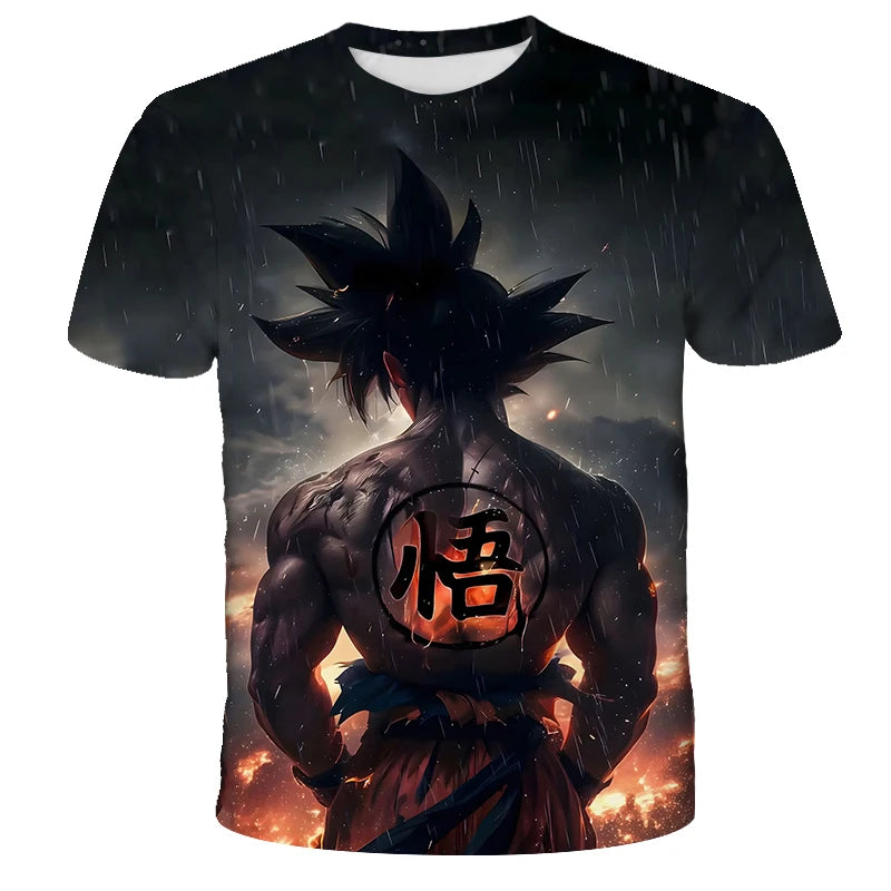 Anime Dragon Ball Son Goku 3D Print Kids T Shirt Summer Fashion Casual