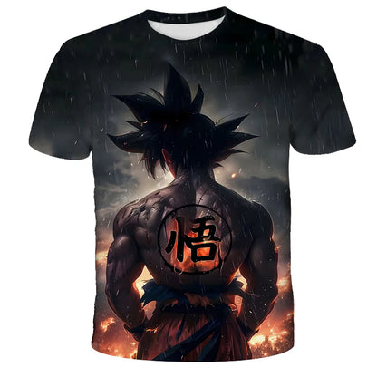 Anime Dragon Ball Son Goku 3D Print Kids T Shirt Summer Fashion Casual