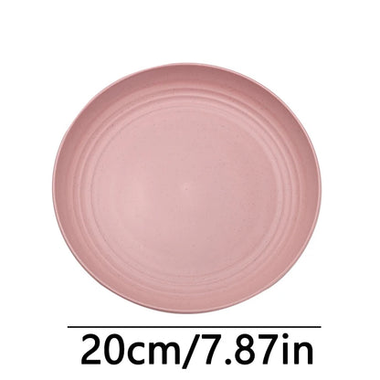 Fruit Plate, Round Salad Dessert Plate, Plastic Plate Can Be Used For Snacks, Nuts Can Be Stacked And Not Easily Broken