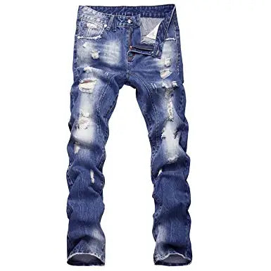 Professional  Rough Style Jeans Fashionable Custom Logo  Suitable Causal Wear