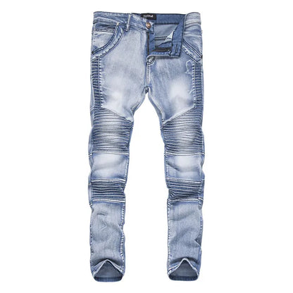 Professional  Rough Style Jeans Fashionable Custom Logo  Suitable Causal Wear