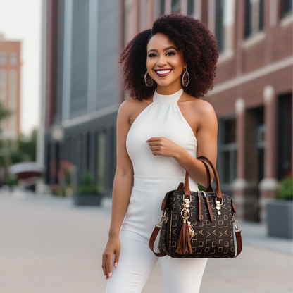 Women's Red Straps Leisure CROSS Shoulder Bag Large Capacity PU Leather Handbag