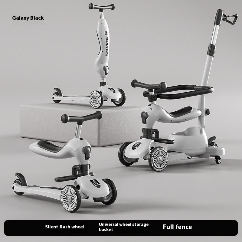 Children's Scooter Multifunctional Music Flash Scooter