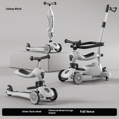 Children's Scooter Multifunctional Music Flash Scooter