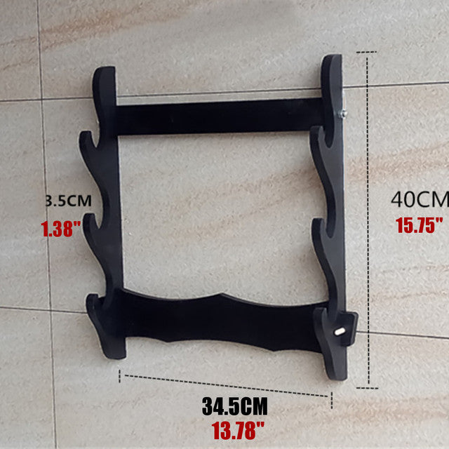 Wall-mounted Sword Rack, Home Black Flute Rack