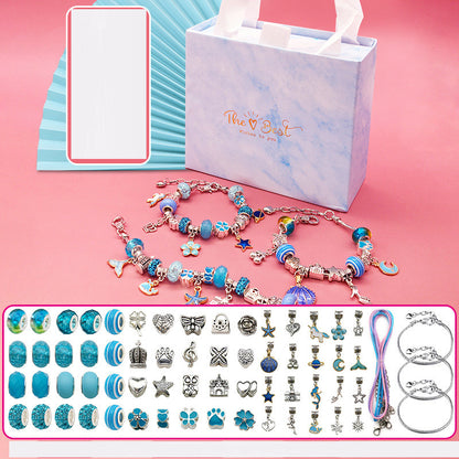 Cartoon Fancy Beaded Bracelet Set Handmade DIY Ornament Gift Box