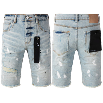 Personal Leisure Washed Light Color All-matching Jeans