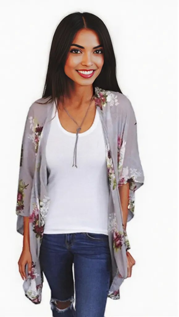 Beautiful summer Digital Print Cardigan women's fashion