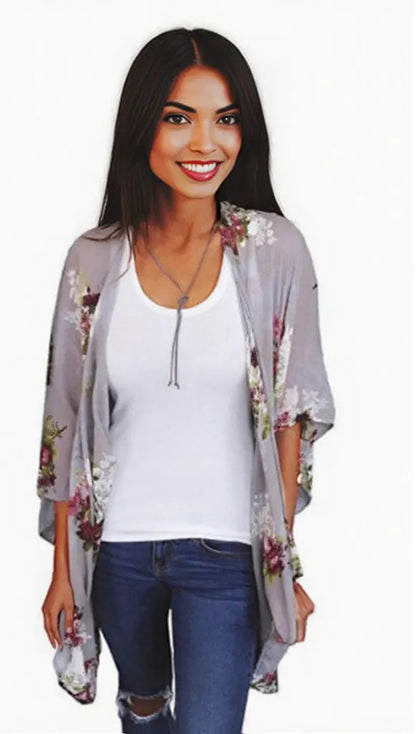 Beautiful summer Digital Print Cardigan women's fashion