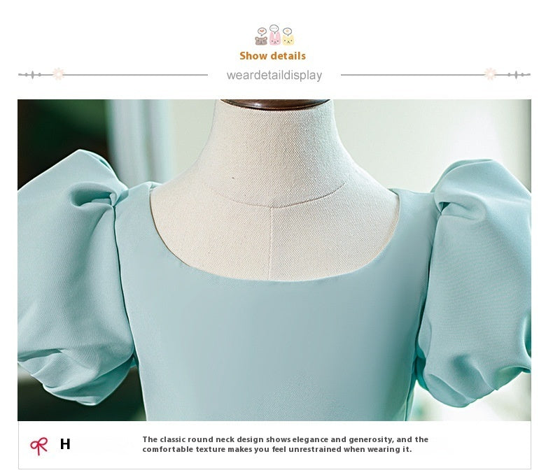 Umbrella Princess Dress Costume For Piano Performance