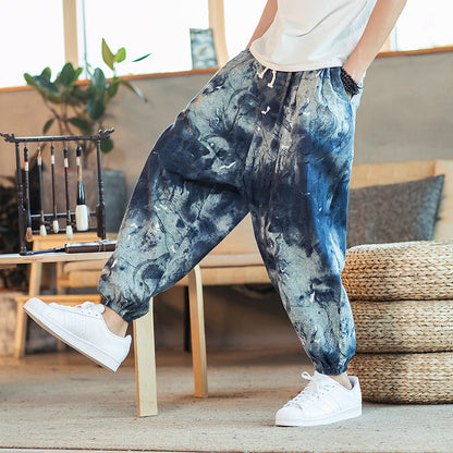 Men's Fashion Casual Loose Printed Pants