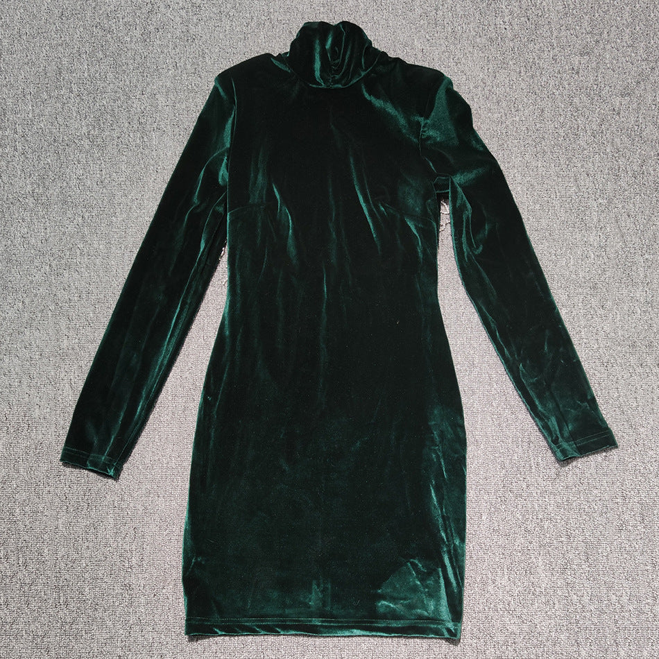 Bandage Dress Sexy Leaky Back Tight Party Dress