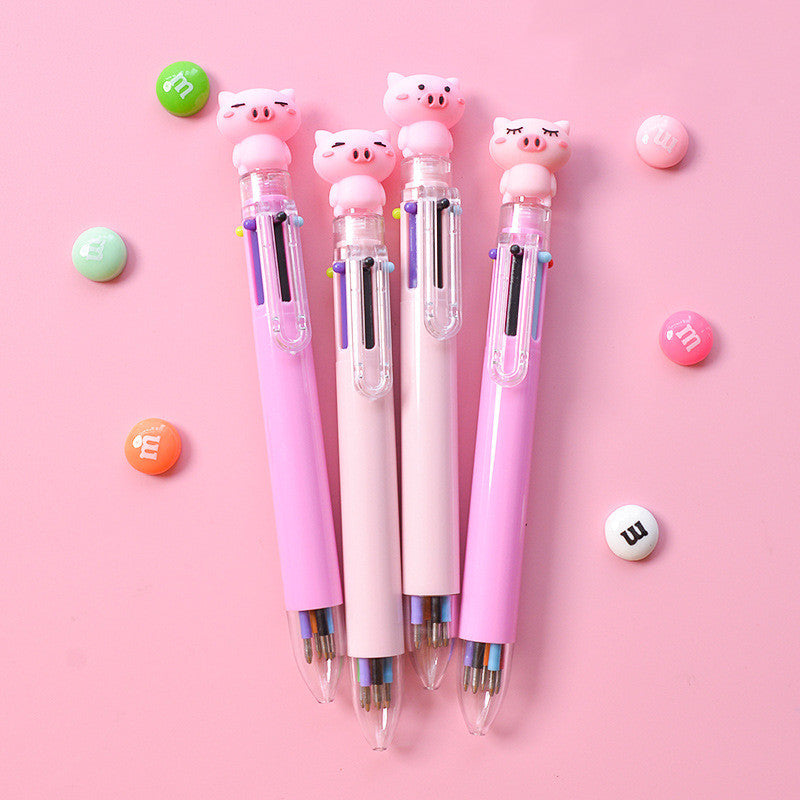 Cartoon Colored Push Action Ballpoint Pen