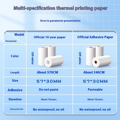 Sticker Printer Paper 57 X30 Label Universal Sticker