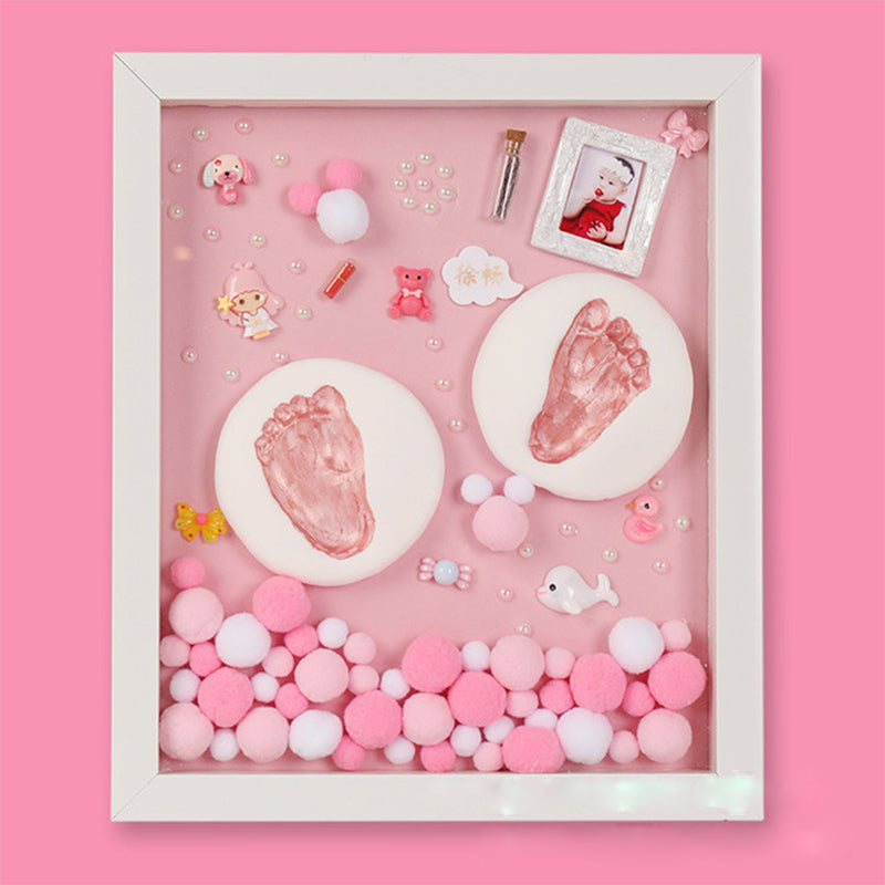 Hand And Foot Ink Pad Full Moon Footprint Hundred Days Commemoration DIY Homemade