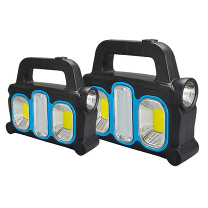 Long-range Projection Light COB Portable Searchlight Solar USB Charging