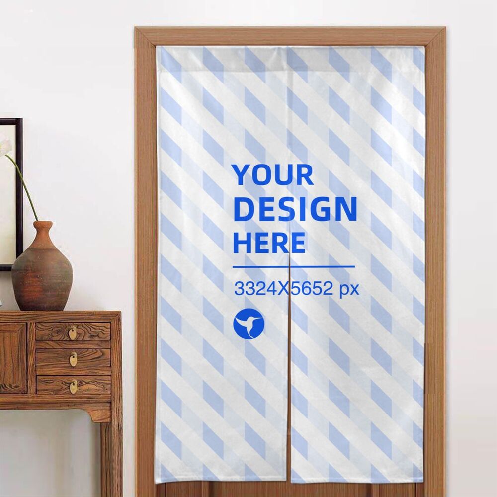 Create Your Own Two-piece Splicing Door Curtain With Blackout And Windproof
