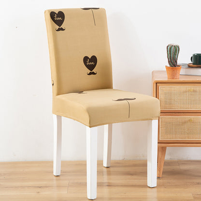 New Chair Cover Printed Chair Cover Elastic Antifouling Hotel Household Chair Cushion Protective Cover