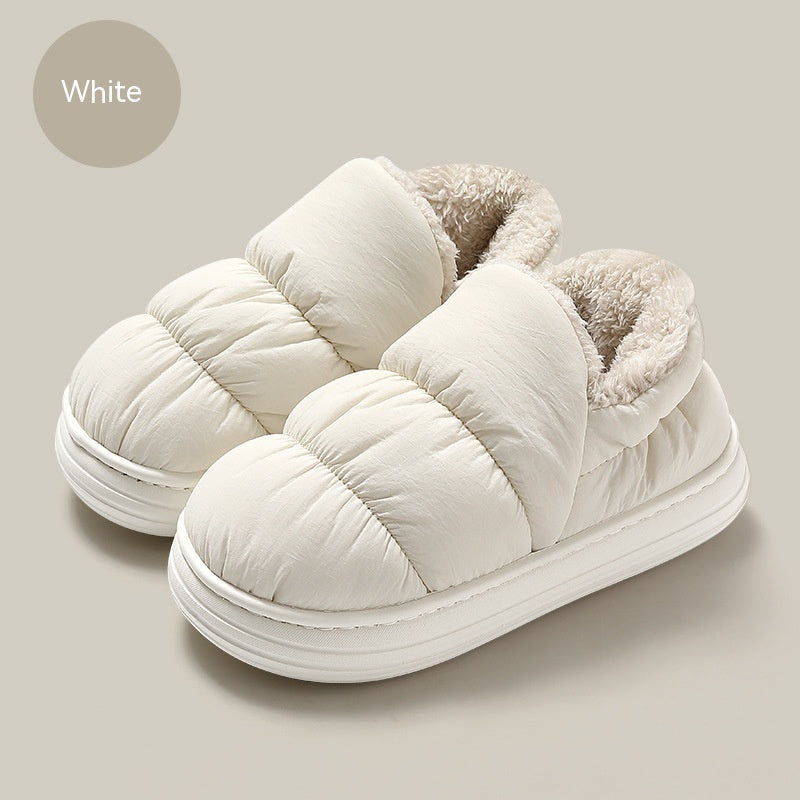 Ankle Wrap Cotton Slippers Women's Winter