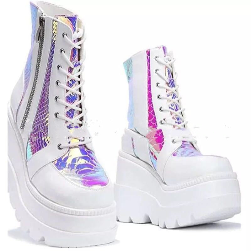 Platform Shoes Boots Women Winter Shoes Genuine Leather - FLIPSTYLEZLLC