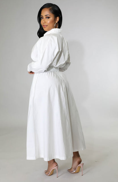 Casual Long Sleeve Plus Size Women's Shirt