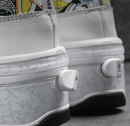 Shoes Transformative Shoes Four-wheel Dual-use Skates Double-row Heelys Roller Skating The Skating Shoes