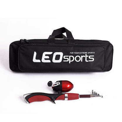 Portable Gun-type Inner Reel Ice Fishing Closed Fishing  Road Rod Set