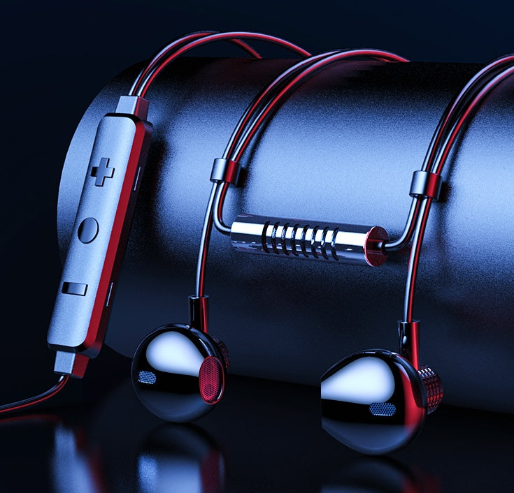 Dual Microphone Sound Card Wired Headset In-ear