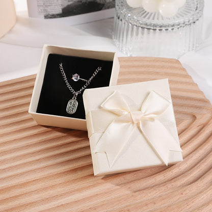 Bow Necklace Earrings Packaging Gift Box