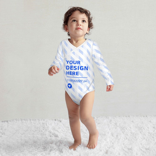 Create Your Own Soft And Skin-friendly Baby Cotton Long-sleeved Romper