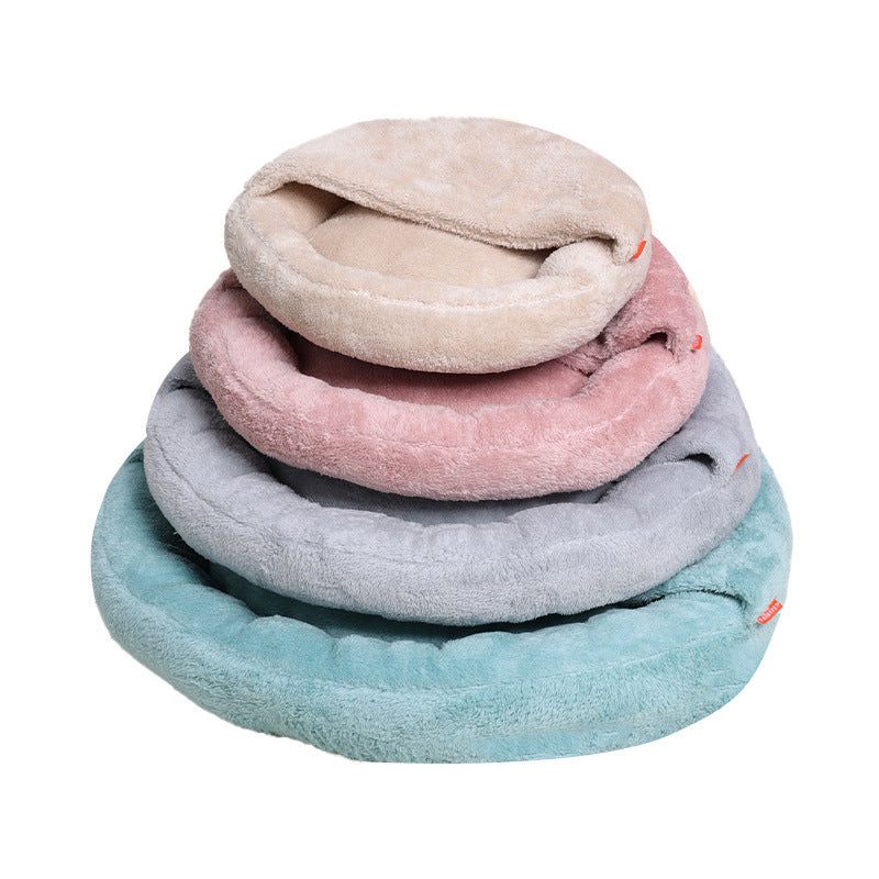 Round Nest Plush Cute Warm Winter