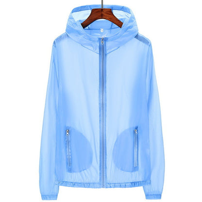 Sun Protection Clothing Men And Women Summer Loose Ultra-Thin Breathable Solid Color Tops