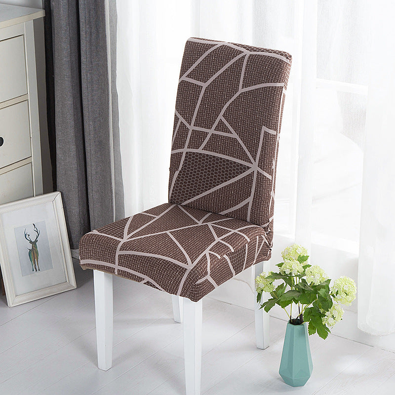 New Chair Cover Printed Chair Cover Elastic Antifouling Hotel Household Chair Cushion Protective Cover
