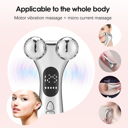 New Roller Massage Instrument Facial Intelligent Pulse Face Slimming Device Domestic Beauty Apparatus