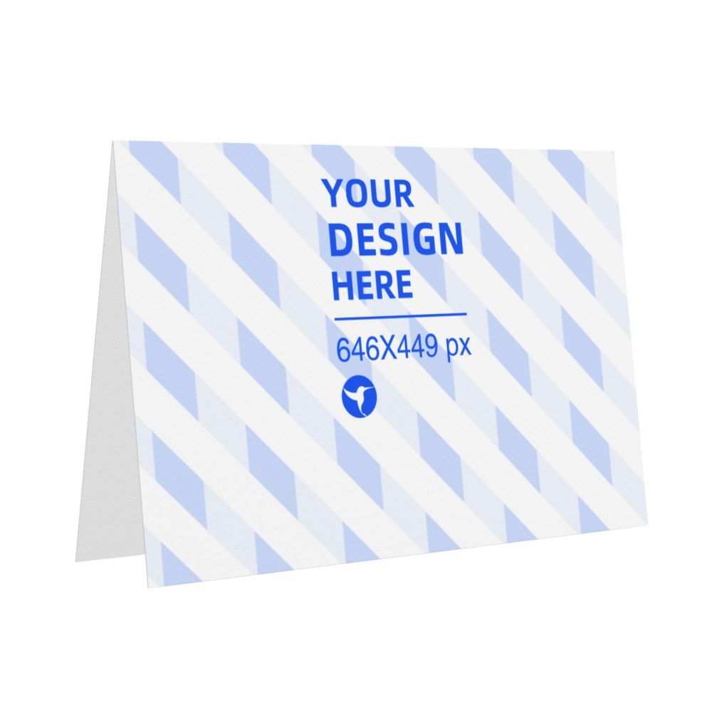 Horizontal Thick And Tough Pearl Paper Holiday Card