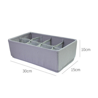 Household Multi-grid Folding Fabric Underwear Storage Box