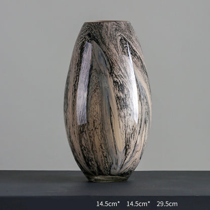 European Style Creative Glass Vase Decoration Pattern Decoration