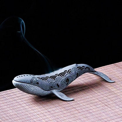 Whale Cooper Wires Incense Burner Furniture Decoration Ornaments