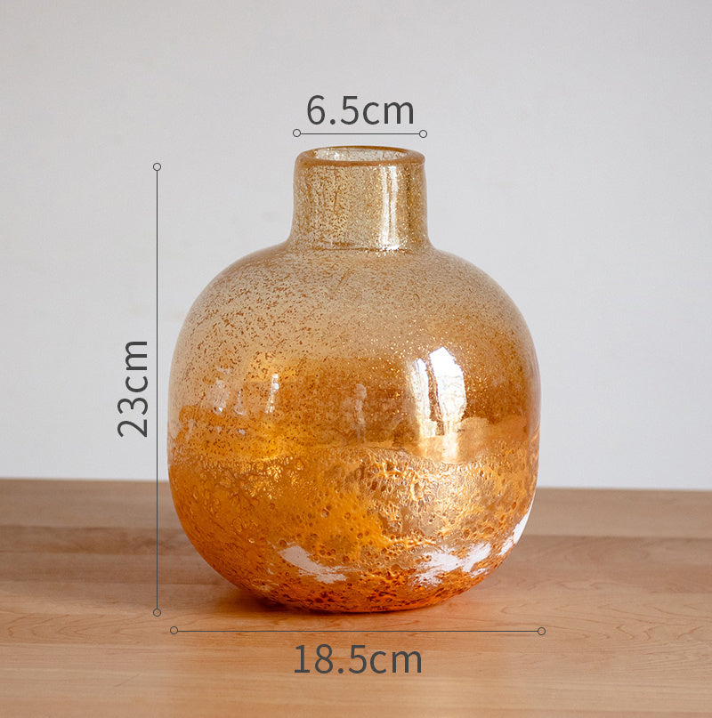 Handmade Art Bubble Glass Vase Decorative Ornaments