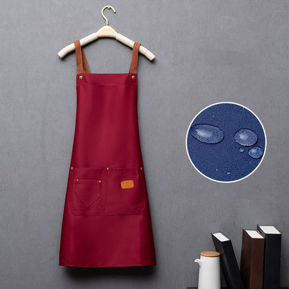Japanese Coffee Shop Work Waterproof Apron