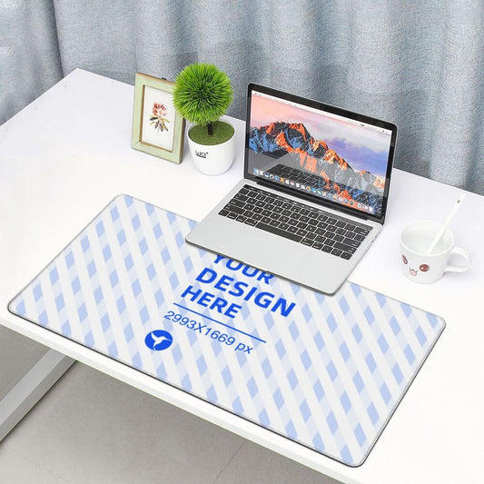 16x29.5in Horizontal Oversized Anti-Slip Rubber Keyboard Pad